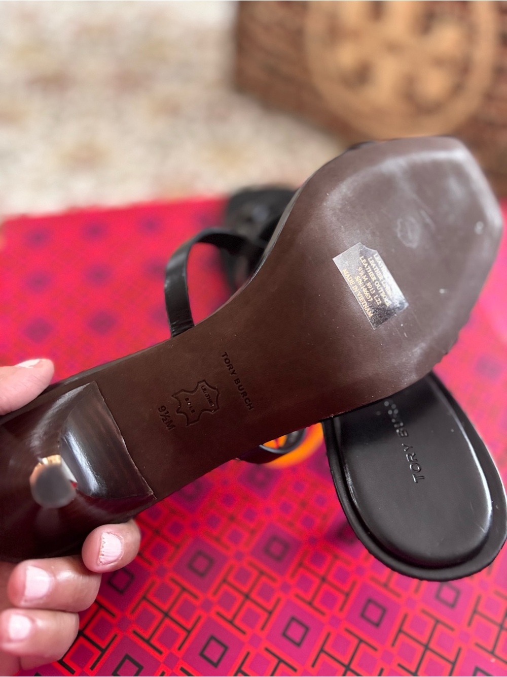 Tory Burch Geo Bombe Kitten Heels. Size 9.5 NEW with Box and Dust Bag. - Picture 8 of 11